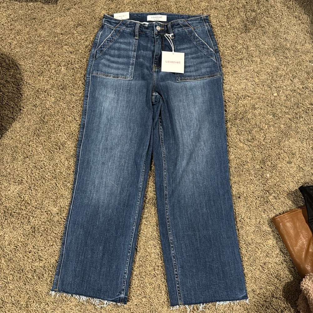 Lovervet high rise utility straight pants size 28/7